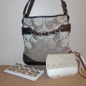 Coach Signature C/B Shoulder Bag, Ckbk Cover, Mini